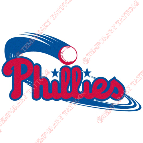 Philadelphia Phillies Customize Temporary Tattoos Stickers NO.1810